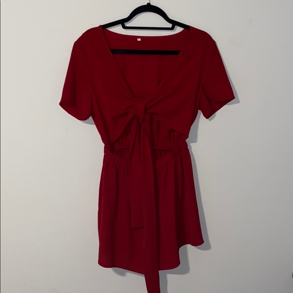 Red romper
